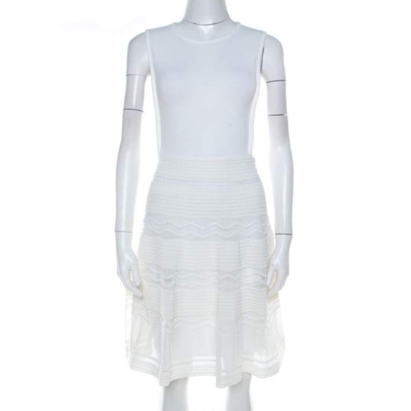 M Missoni White Jersey A Line Dress - Picture 1 of 9